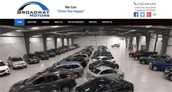 Desktop Screenshot of broadwaymotors.com