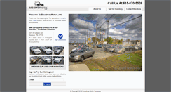 Desktop Screenshot of broadwaymotors.net